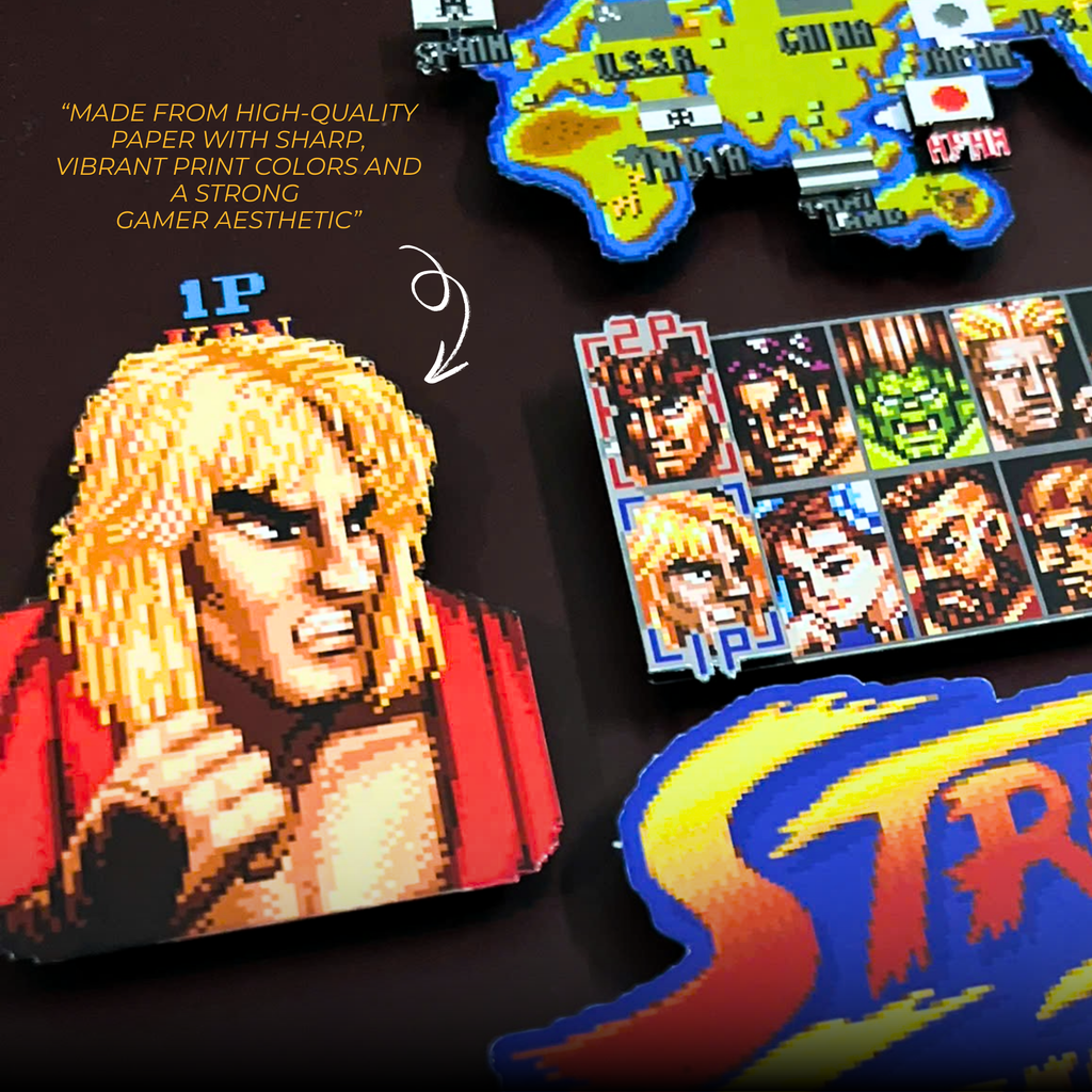 3D Shadow Box Game Street Fighter 2 45x33 Cm | Retro Shadow Box Art About Game | Shadow Box Game Decor | Gaming Shadow Box Art