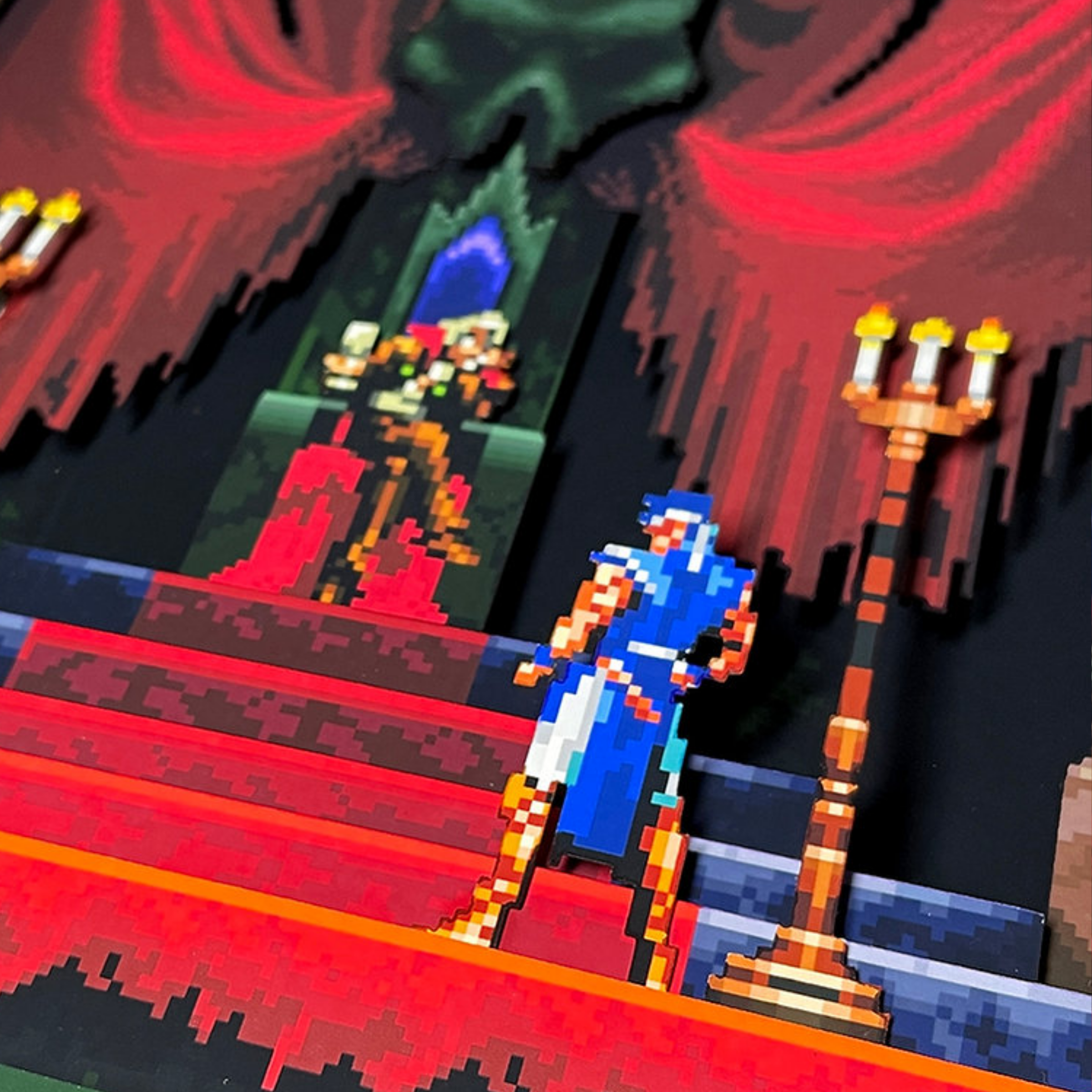 3D Shadow Box Castlevania  | Retro Shadow Box Art About Game | Shadow Box Game Decor | Gaming Shadow Box Art