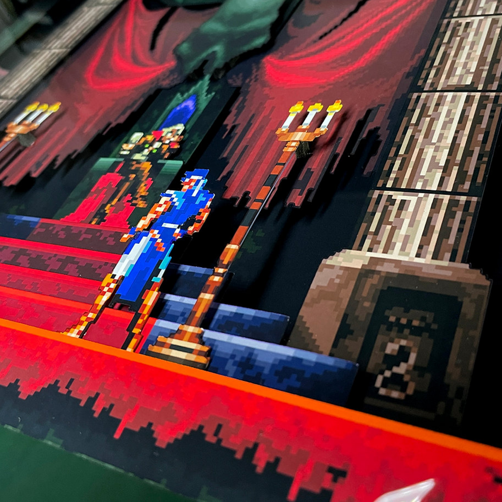 3D Shadow Box Castlevania  | Retro Shadow Box Art About Game | Shadow Box Game Decor | Gaming Shadow Box Art