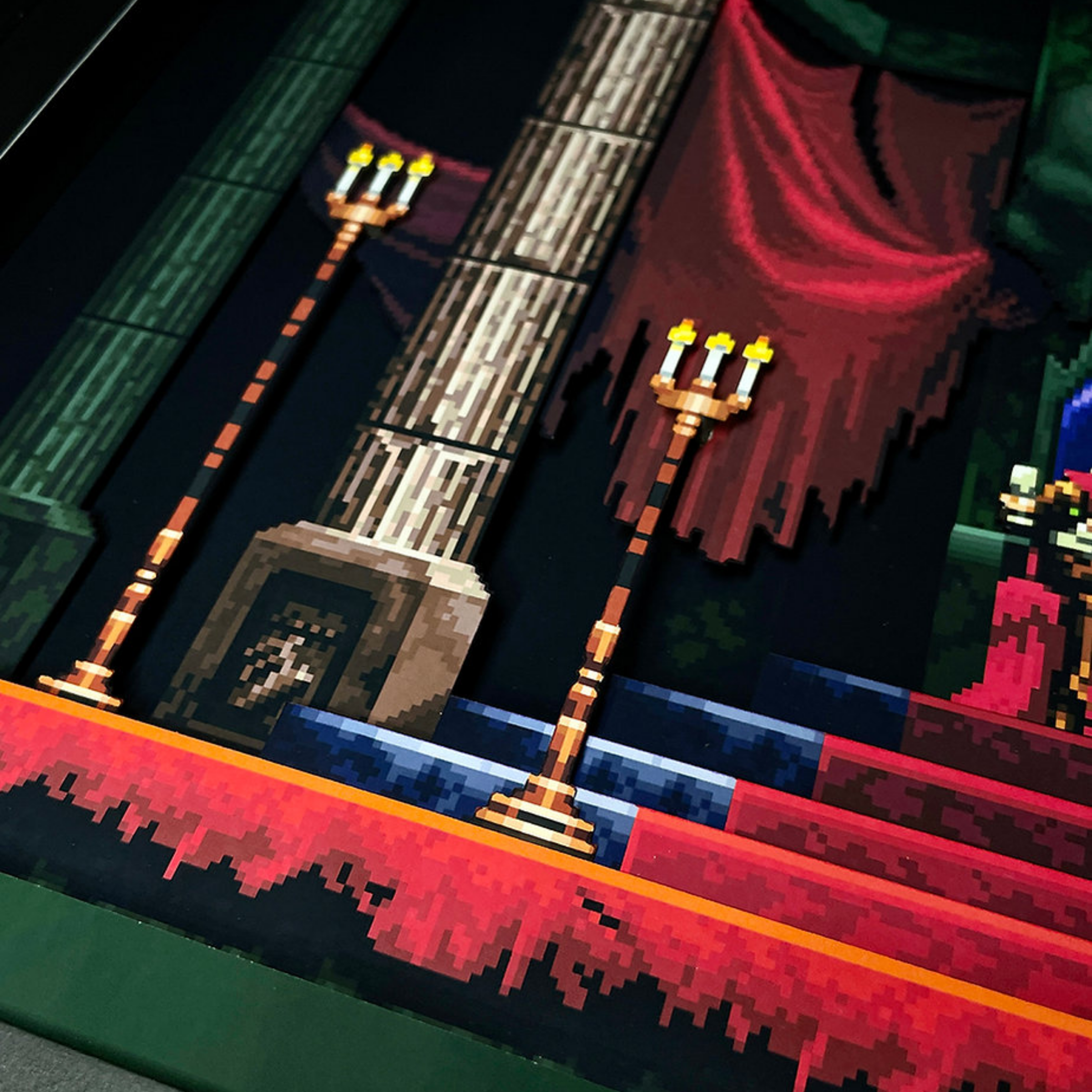 3D Shadow Box Castlevania  | Retro Shadow Box Art About Game | Shadow Box Game Decor | Gaming Shadow Box Art