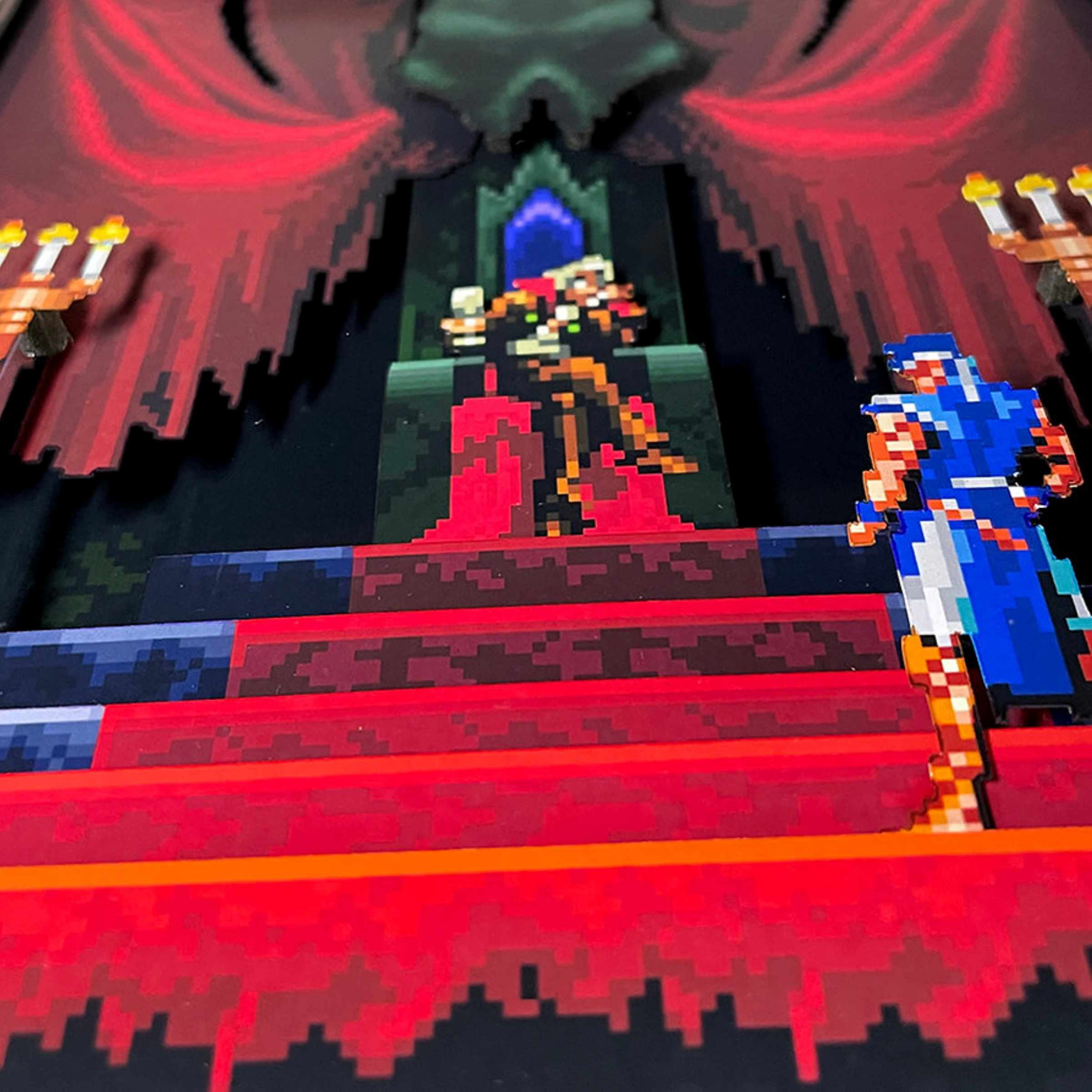 3D Shadow Box Castlevania  | Retro Shadow Box Art About Game | Shadow Box Game Decor | Gaming Shadow Box Art
