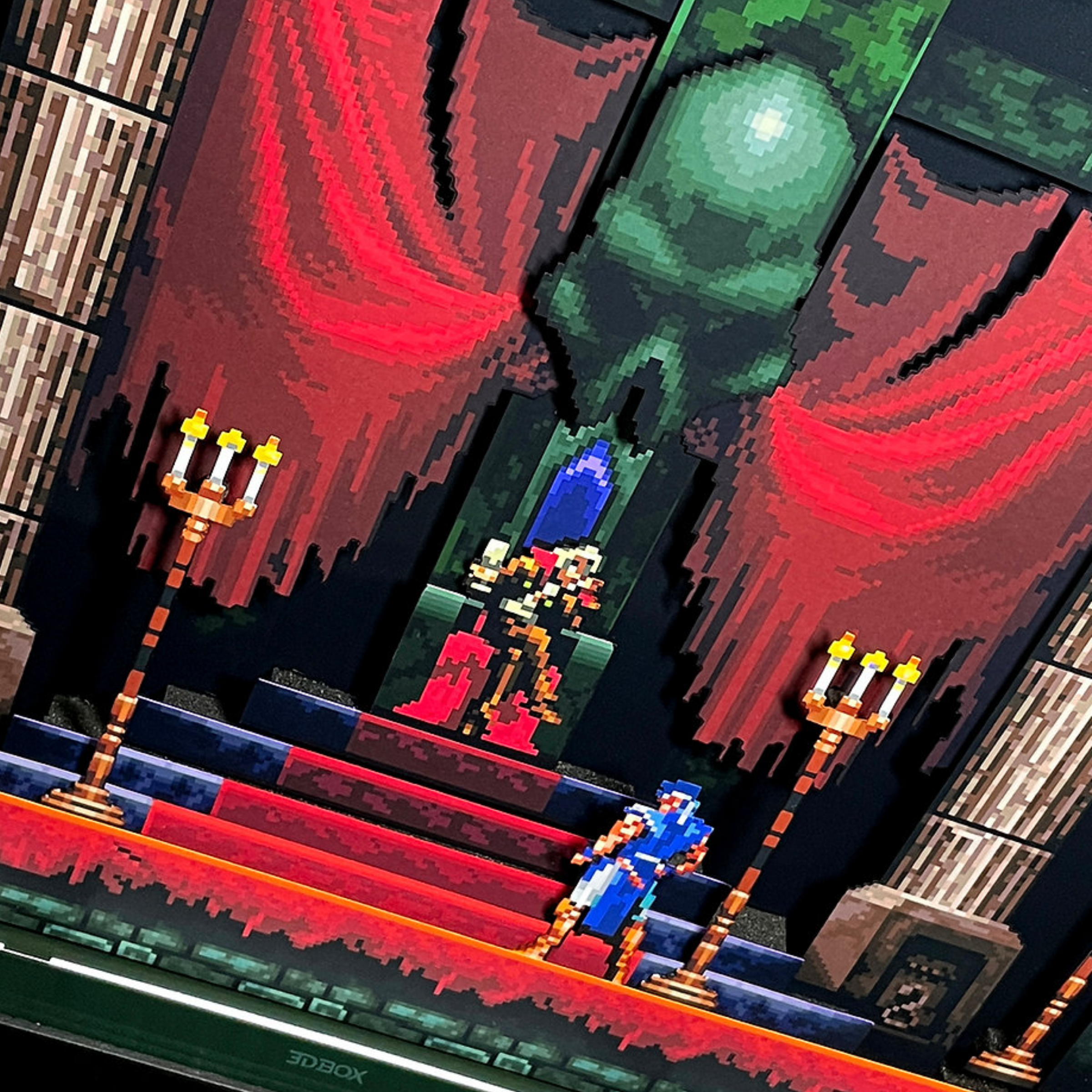 3D Shadow Box Castlevania  | Retro Shadow Box Art About Game | Shadow Box Game Decor | Gaming Shadow Box Art