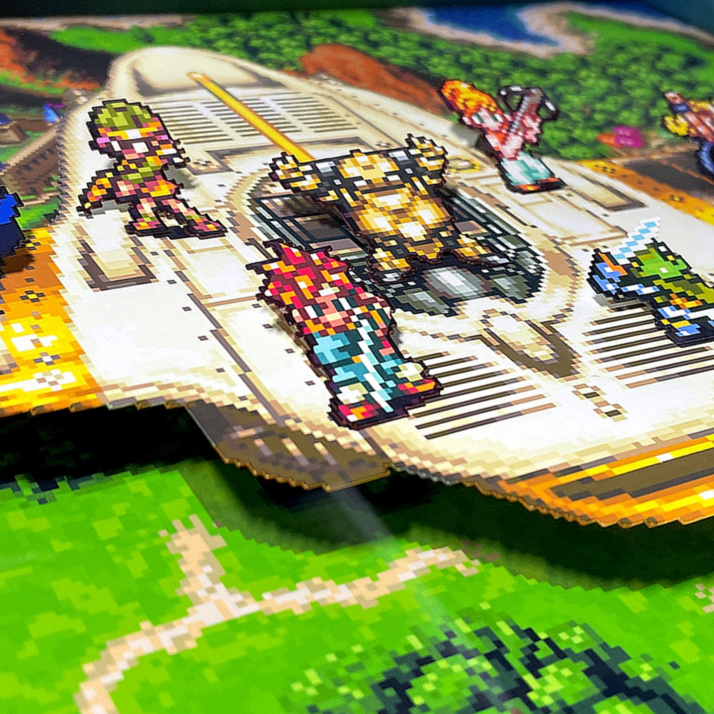 3D Shadow Box Chrono Trigger Epoch | Retro Shadow Box Art About Game | Shadow Box Game Decor | Gaming Shadow Box Art