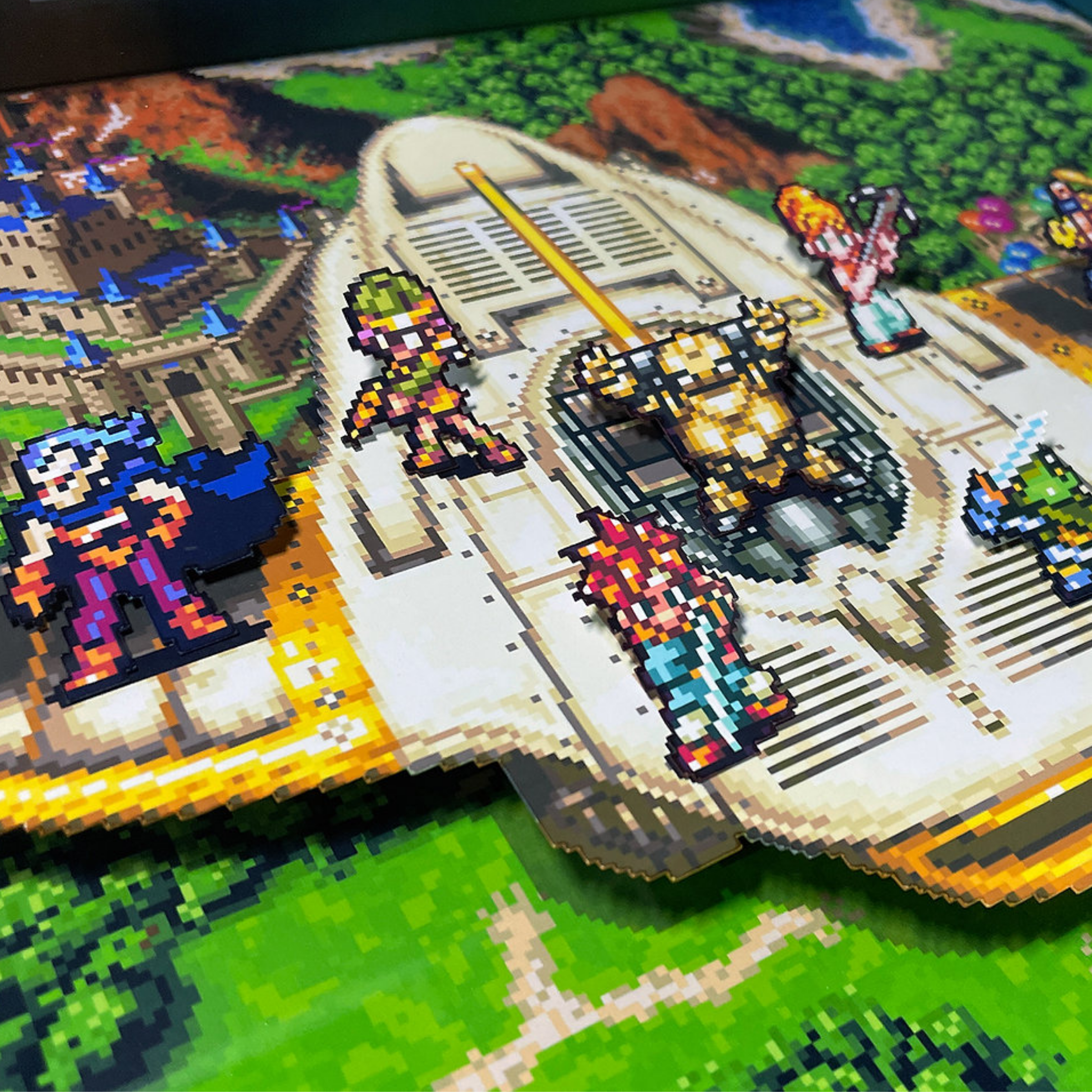 3D Shadow Box Chrono Trigger Epoch | Retro Shadow Box Art About Game | Shadow Box Game Decor | Gaming Shadow Box Art
