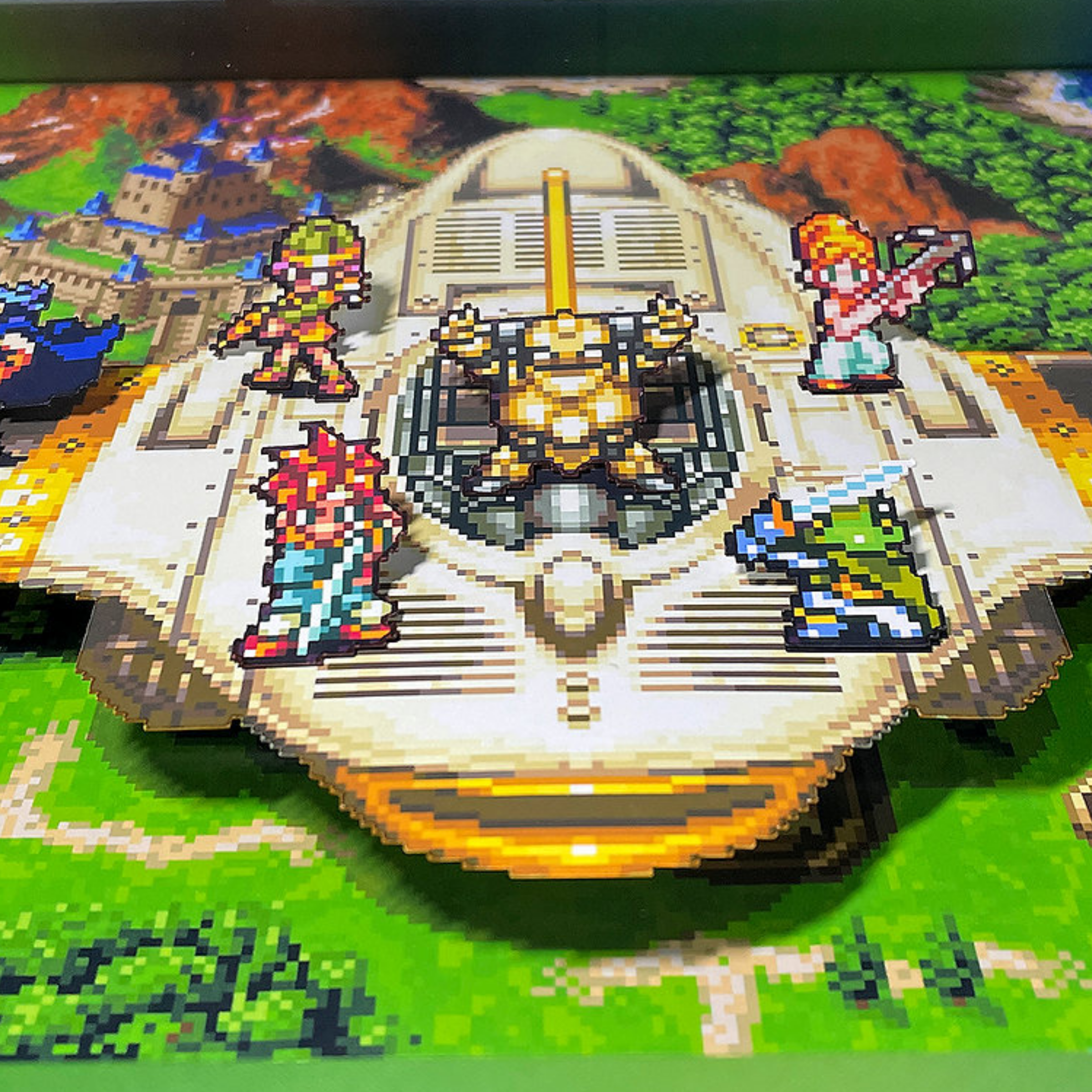 3D Shadow Box Chrono Trigger Epoch | Retro Shadow Box Art About Game | Shadow Box Game Decor | Gaming Shadow Box Art