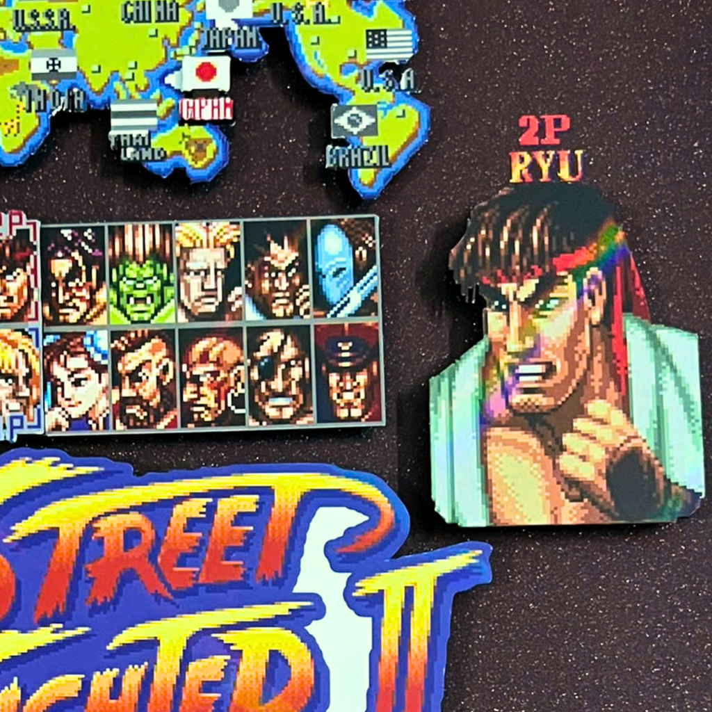 3D Shadow Box Game Street Fighter 2 45x33 Cm | Retro Shadow Box Art About Game | Shadow Box Game Decor | Gaming Shadow Box Art