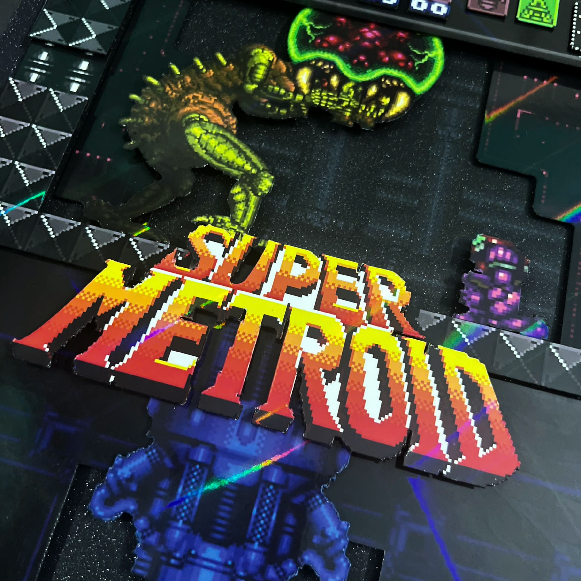 3D Shadow Box Game Super Metroid 45x33 Cm | Retro Shadow Box Art About Game | Shadow Box Game Decor | Gaming Shadow Box Art